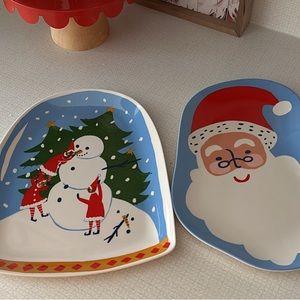 Target Wondershop Figural Plastic Plates.  Price is for both plates.
